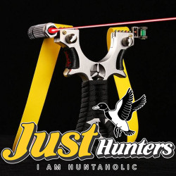 Slingshot of Resin Flat Rubber Band Hunting Shooting Catapult with Laser