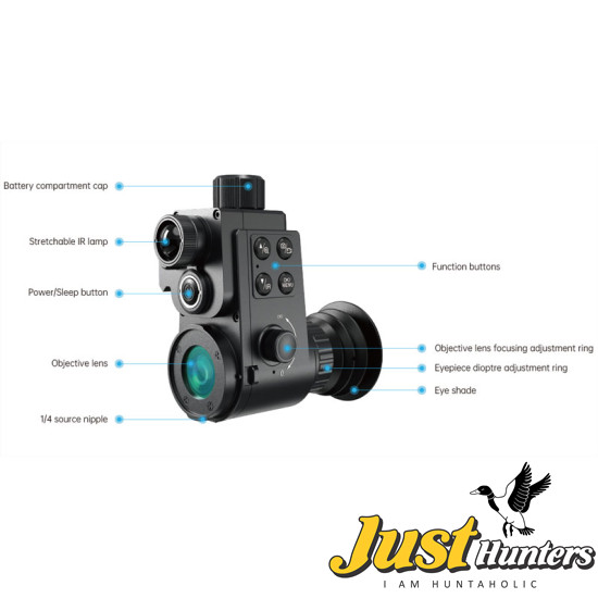 Sytong HT-88 IR Digital Night Vision Camera fits on the Rear of Riflescope with WIFI