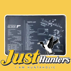 Glock Pistol Cleaning Mat with Parts List