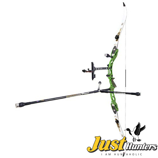 Sanlida Archery Miracle 10 Olympic ILF Recurve Bow Kit for Competition Target Shooting Green 