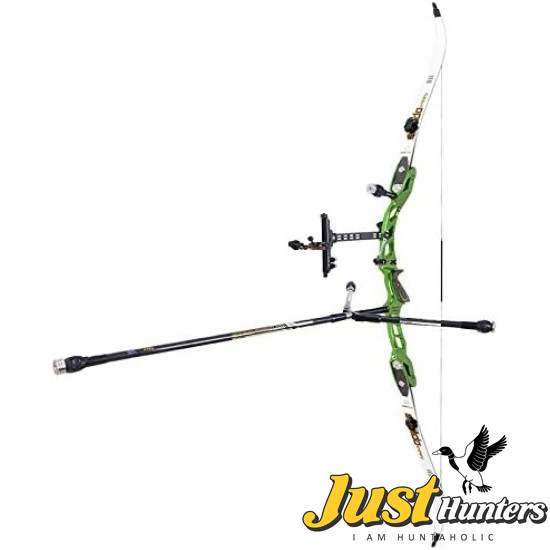 Sanlida Archery Miracle 10 Olympic ILF Recurve Bow Kit for Competition Target Shooting Green 