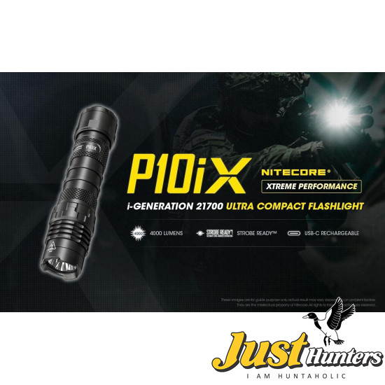 NITECORE P10iX Rechargeable Powerful 4000 Lumens USB C-Type Tactical Flashlight