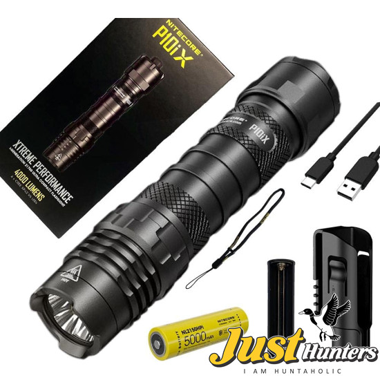 NITECORE P10iX Rechargeable Powerful 4000 Lumens USB C-Type Tactical Flashlight