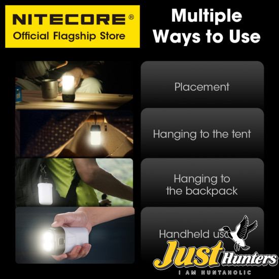 NITECORE 3-in-1 LR70 Camping Lantern USB-C Rechargeable Flashlight