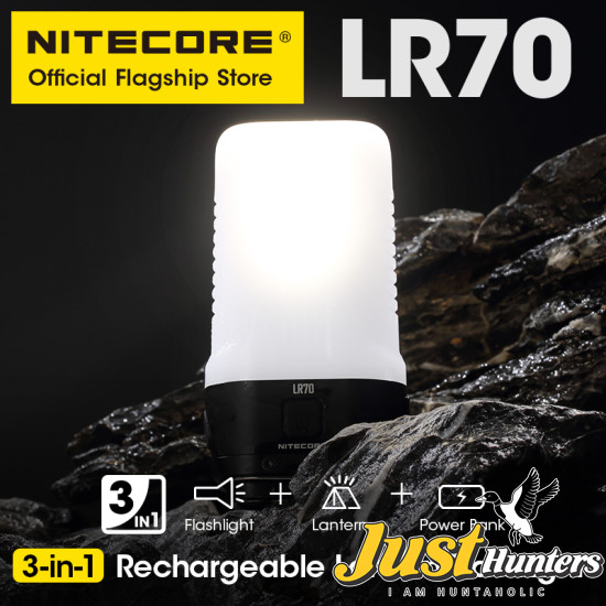 NITECORE 3-in-1 LR70 Camping Lantern USB-C Rechargeable Flashlight