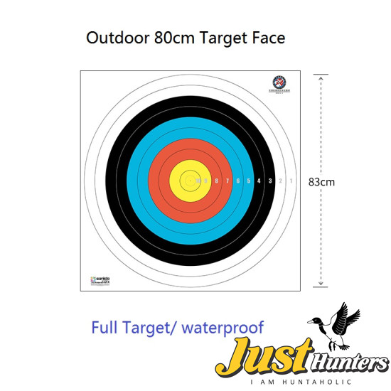 5X Sanlida Archery X10 Polyster Waterproof Target Face 83cm 10 Rings