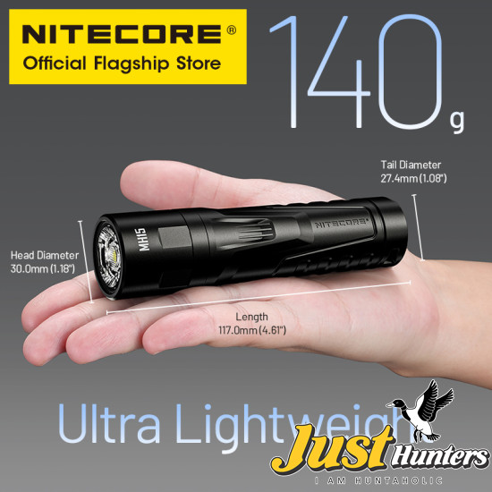 NITECORE MH15 USB-C Rechargeable Flashlight LED 18W QC Fast Charge EDC Torch Light