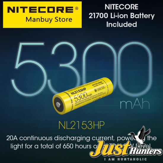 NITECORE MH12 Pro 3300 Lumens Rechargeable Compact Flashlight 505 Meter Tactical Torch UHi40 LED Beam 5300mAh 21700 Battery