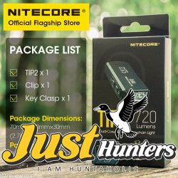 NITECORE TIP2 Flashlight Mini Keychain Light Dual-Core Magnetic
