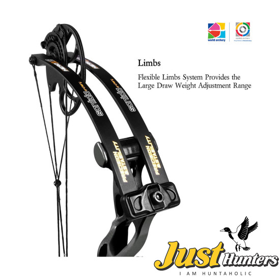 Sanlida Archery Hero X8 Beginner Target Compound Bow Basic Kit Black