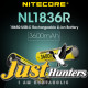 NITECORE NL1836R 3600mAh High Performance Built-in type-C Charging Port - 18650