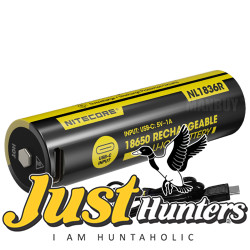 NITECORE NL1836R 3600mAh High Performance Built-in type-C Charging Port - 18650