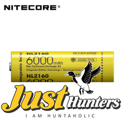 Nitecore NL2160, 6000mAh, High Capacity 3.6V, 21700 Rechargable Battery Nitecore NL2160, 6000mAh, High Capacity 3.6V, 21700 Rechargable Battery