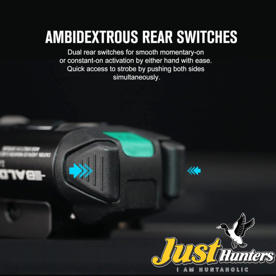 OLIGHT Baldr Pro R 1350 Lumens Magnetic USB Rechargeable Tactical Flashlight with Green Laser