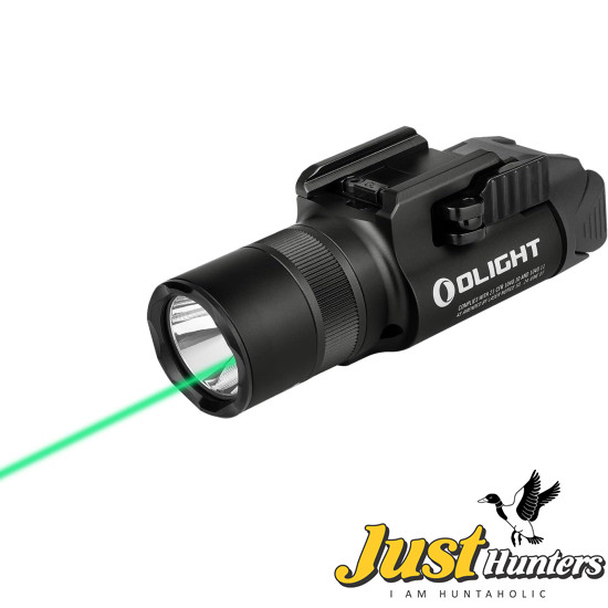 OLIGHT Baldr Pro R 1350 Lumens Magnetic USB Rechargeable Tactical Flashlight with Green Laser