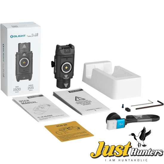 OLIGHT PL-3R Valkyrie Rechargeable Tactical Light, 1500 Lumens