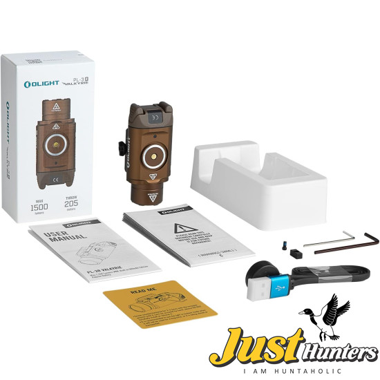 OLIGHT PL-3R Valkyrie Rechargeable Tactical Light, 1500 Lumens