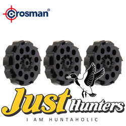Crosman Triple Threat Vigilante 357 Steel 4.5mm Pellet Rotary Clip Magazine Pack of 3