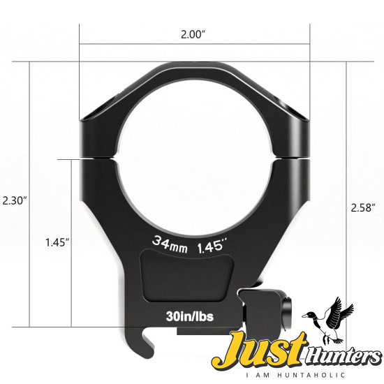 Arken Optics Halo Scope Rings Precision 34mm Picatinny Riflescope Mounts Arken Optics Halo Scope Rings Precision 34mm Picatinny Riflescope Mounts