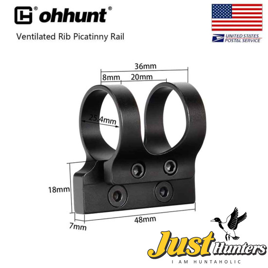 Ohhunt 1 inch Offset Flashlight Torch Mount Fit Both M-lok & Keymod Rails