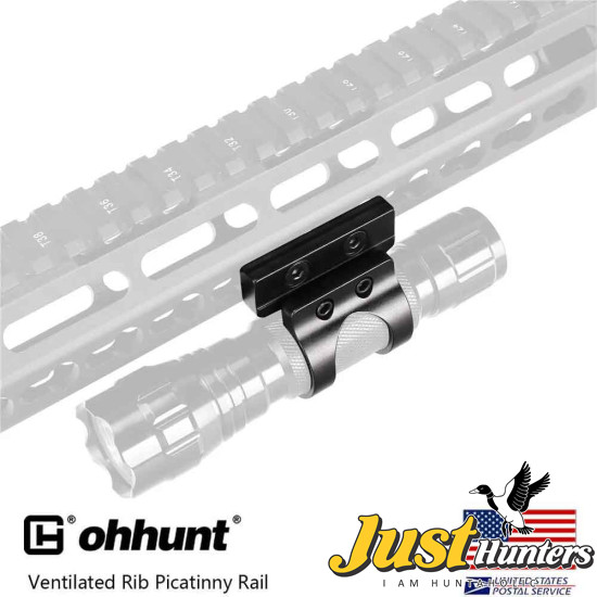 Ohhunt 1 inch Offset Flashlight Torch Mount Fit Both M-lok & Keymod Rails