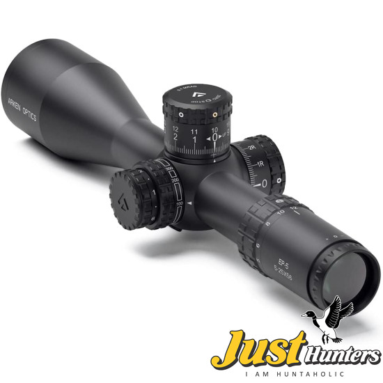 Arken Optics EP5 5-25X56 Rifle Scope FFP VPR MOA Illuminated Reticle with Zero Stop 34mm Tube Arken Optics EP5 5-25X56 Rifle Scope FFP VPR MOA Illuminated Reticle with Zero Stop 34mm Tube