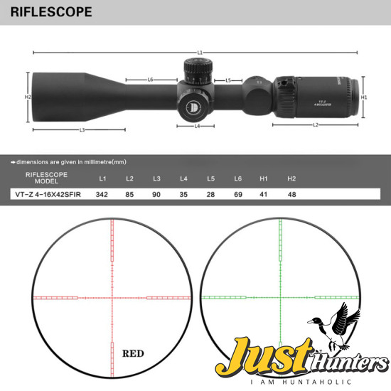 Discovery Optics VT-Z 4-16X42SFIR Scope