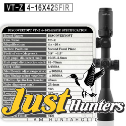 Discovery Optics VT-Z 4-16X42SFIR SCOPE