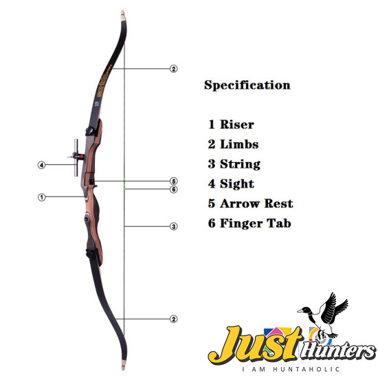 Sanlida Archery Noble Beginner Recurve Bow Kit 54''