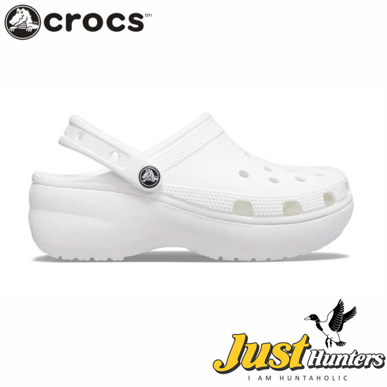 White platform crocs cheap