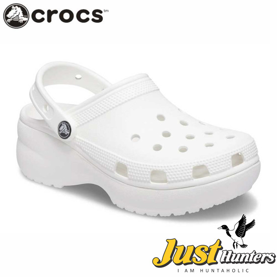 Women's Crocs Classic Platform Clog White