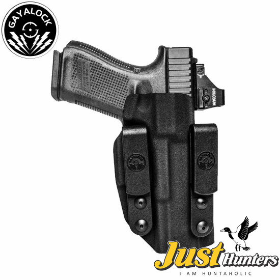 G19 -Double Clip IWB Kydex Black Holster Fits Glock 19/23/32/44/45 Pistols Price in Pakistan