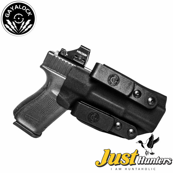 G19 -Double Clip IWB Kydex Black Holster Fits Glock 19/23/32/44/45 Pistols Price in Pakistan