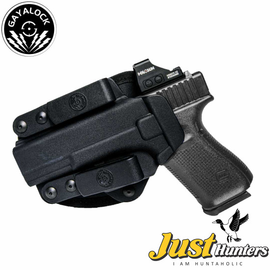 G19 -Double Clip Sweatproof IWB Kydex Holster Fits Glock 19/19X/23/26/27/32/44/45