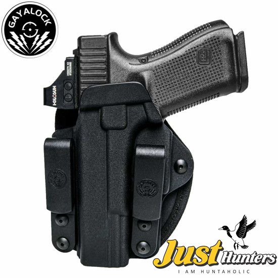 G19 -Double Clip Sweatproof IWB Kydex Holster Fits Glock 19/19X/23/26/27/32/44/45
