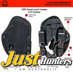 G19 -Double Clip Sweatproof IWB Kydex Holster Fits Glock 19/19X/23/26/27/32/44/45