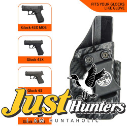 Gayalock IWB Kydex Carbon Black Holster Fits Glock 43/43X/43MOS/48/48MOS
