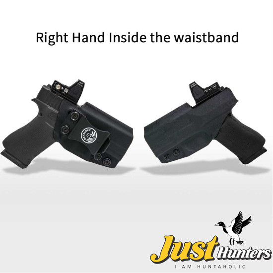 Gayalock IWB Kydex Black Holster Fits Glock 43/43X/43MOS/48/48MOS