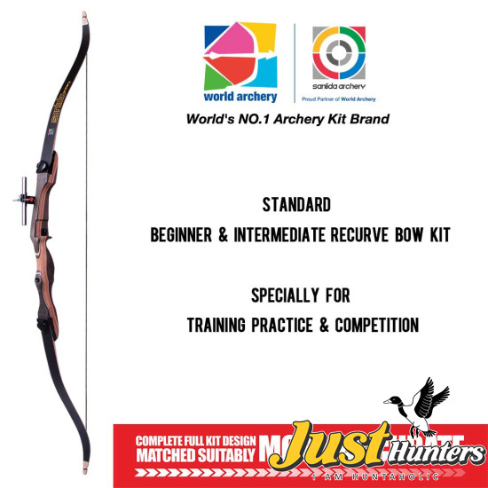 Sanlida Archery Noble 48" 54" Standard Beginner & Intermediate Recurve Bow Kit