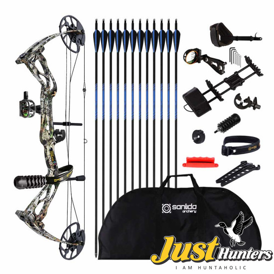Sanlida Archery Dragon X8 Compound Bow Camo Pro Kit 70lbs