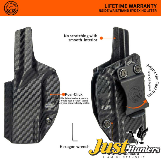 GAYALOCK Kydex IWB HOLSTER Fits Taurus G2/G2C/G2S/G3C/G3S
