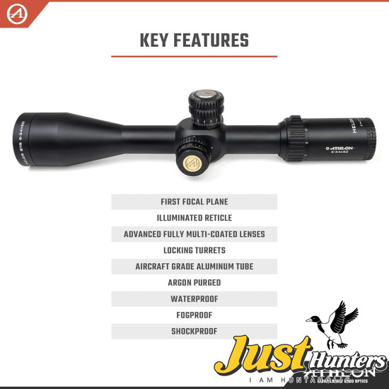 Athlon Optics Helos BTR 6-24x50 MOA First Focal Plane Riflescopes Athlon Optics Helos BTR 6-24x50 MOA First Focal Plane Riflescopes