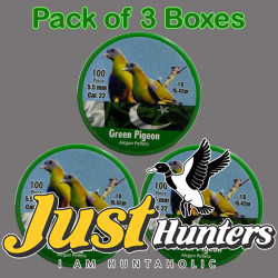Green Pigeon Pellets .22 Cal. Pack of 3 Boxes