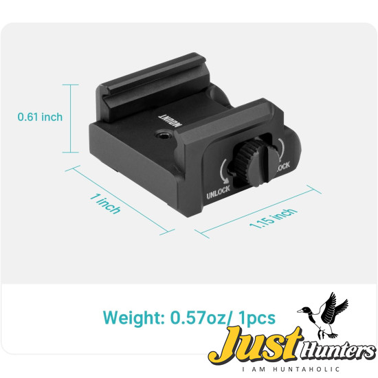 OLIGHT Rail Mount for Tactical Light on Glock 43X MOS, Compatible with Different Set-ups, Fits with Baldr S, Baldr S BL, Baldr RL Mini, Baldr Mini, PL-Mini 3 and PL-Mini 2
