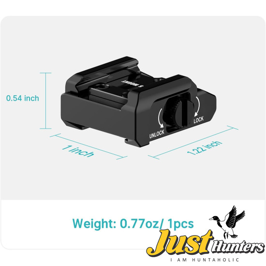 OLIGHT Rail Mount for Tactical Light on Glock 43X MOS, Compatible with Different Set-ups, Fits with Baldr S, Baldr S BL, Baldr RL Mini, Baldr Mini, PL-Mini 3 and PL-Mini 2