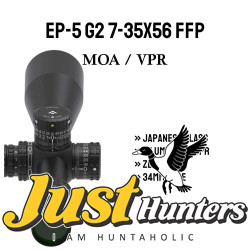 Arken Optics EP5 GEN2 7-35X56 RifleScope FFP VPR MOA Illuminated Reticle with Zero Stop 34mm Tube Arken Optics EP5 GEN2 7-35X56 RifleScope FFP VPR MOA Illuminated Reticle with Zero Stop 34mm Tube