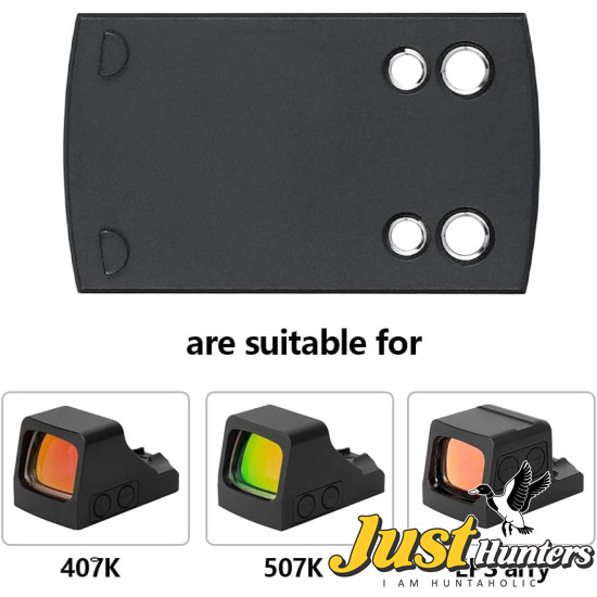 ohhunt® Red Dot Mounting Adapter Plate for Glock RMSc Footprint Compatible with Holosun 407k/507k/EPS Carry
