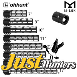 Ohhunt® AR-15 M-lok Free Float Handguard Slim & Lightweight  9" 10" 11" 13.5" 15"