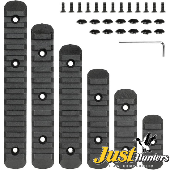 Ohhunt® Resin Picatinny Rail Section Set fit M-lok & KeyMod 6 Pcs
