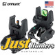 Ohhunt® Green Red Dot Flip Up Sights Fiber Optics Polymer Front Rear Back Up Sight